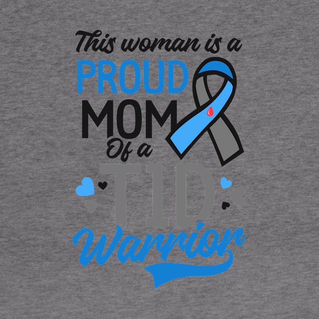 T1D Mom Shirt | Proud Mom Of A T1D Warrior by Gawkclothing